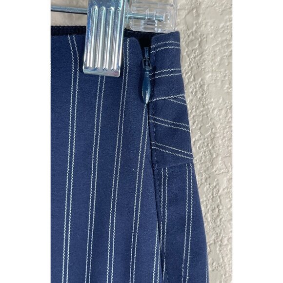 RAG & BONE Simone Pinstripe Back Yoke Skinny Pants Navy - Picture 7 of 13